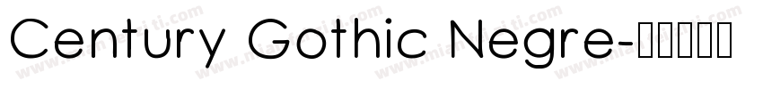 Century Gothic Negre字体转换